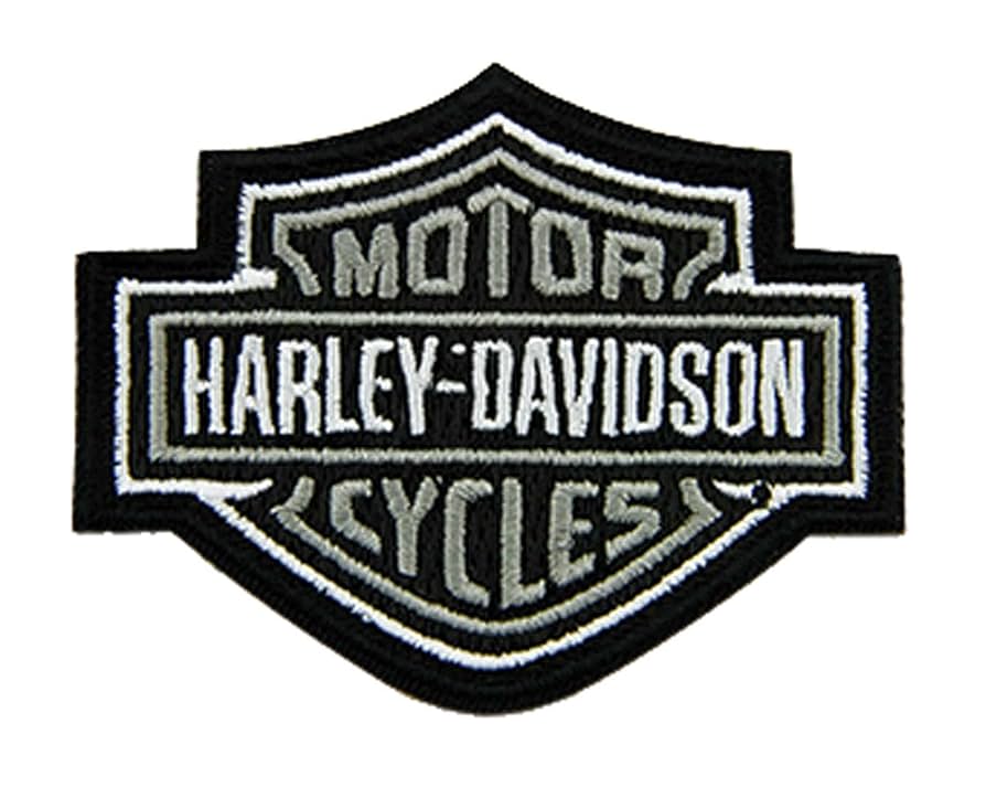 Amazon.com: Harley-Davidson 3 inch Embroidered Gray Bar