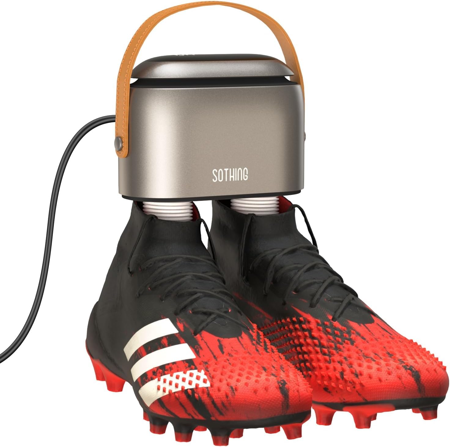 SOTHING Secador de Zapatos Eléctrico con Ozono: Pantalla Digital, 3 Niveles de Calor, Temporizador 1-9H, Tubos Telescópicos 30 cm para Zapatos, Botas y Guantes Deportivos