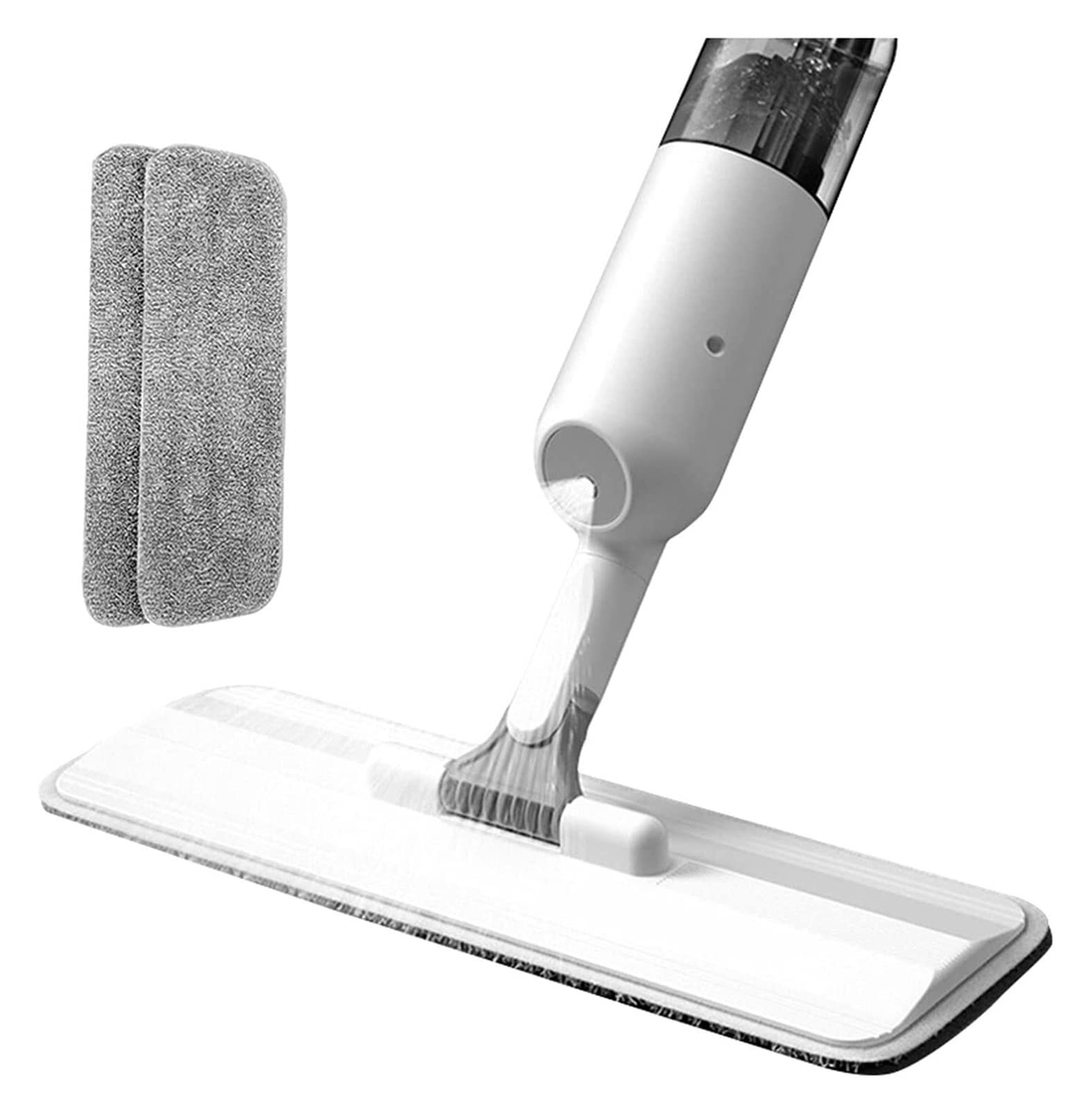 Mocio bagnato e asciutto Mocio spray in microfibra per la pulizia dei pavimenti - Bagnato e asciutto, con spruzzatore per serbatoio dell'acqua da 350 ml e cuscinetti antipolvere bagnati asciutti