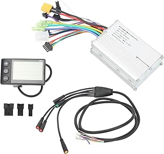 Combo de controlador de bicicleta elétrica, à prova d'água 36V-48V 1000 W, kit de controle de motor de controle sensível, fácil de instalar, dissipação de calor para peça de reparo