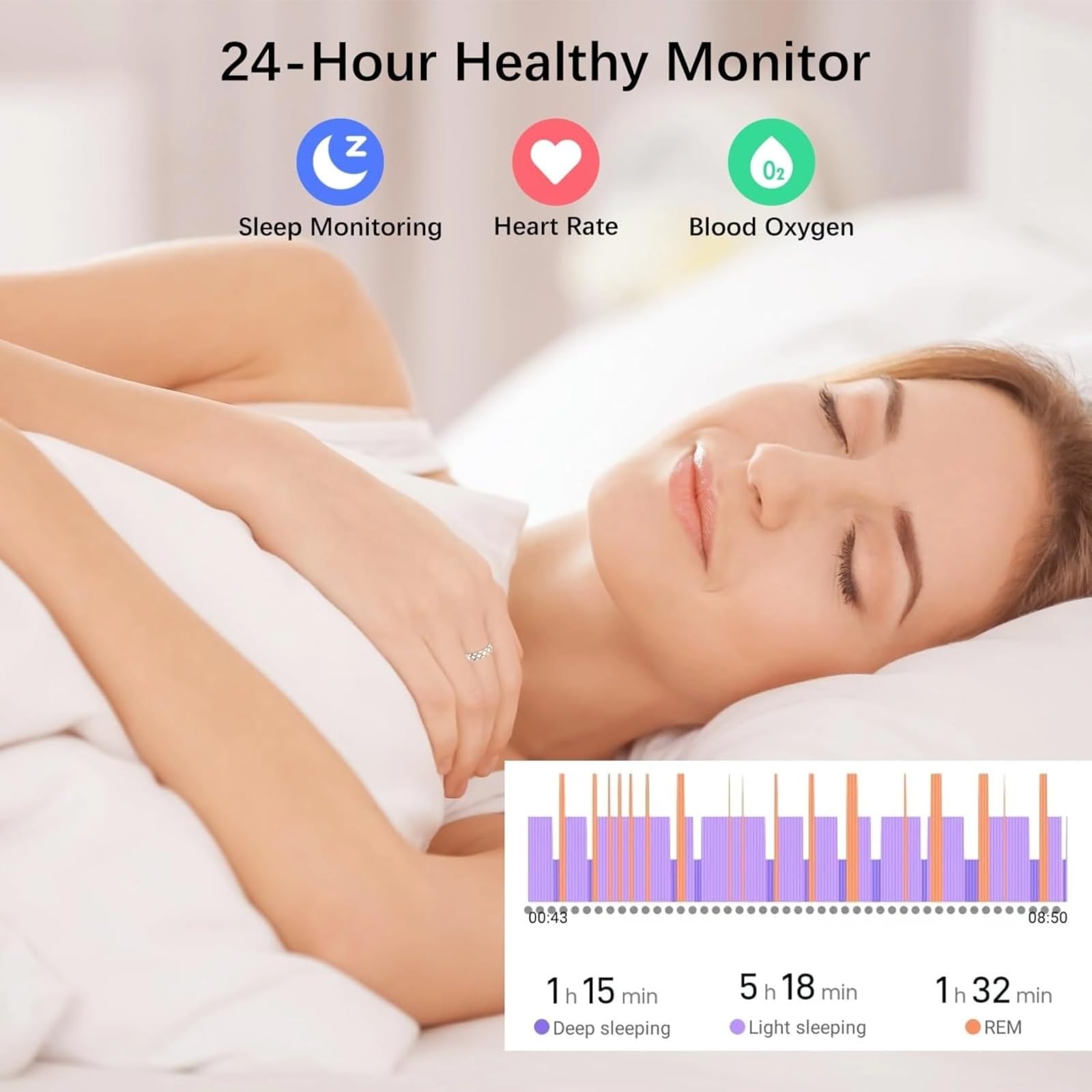 2025 Stylish Health Rings for Women, Fitness Tracker with Heart Rate Calories Sleep Step Tracker, IP68 Water Proof Wearable Smart Ring APP Control & Charging Case (11)