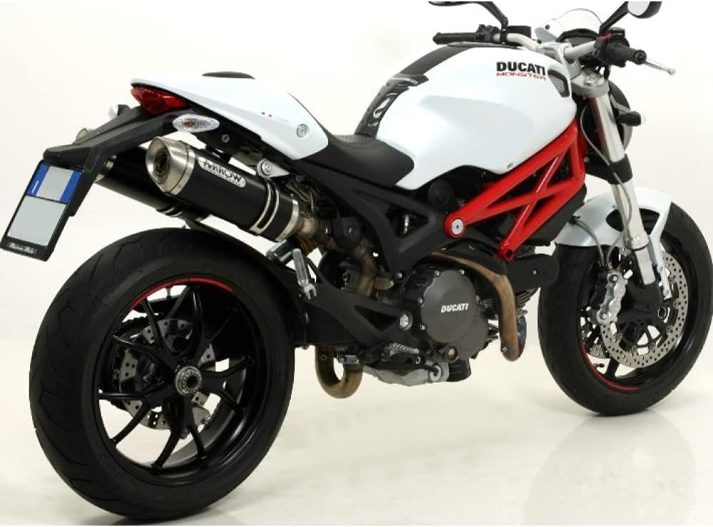 ARROW EXHAUST THUNDER ALLUMINIUM DARK DUCATI MONSTER 696 2008 / 2014-MONSTER 796 2010 / 2014-MONSTER 1100 2009 / 2010 APPROVED