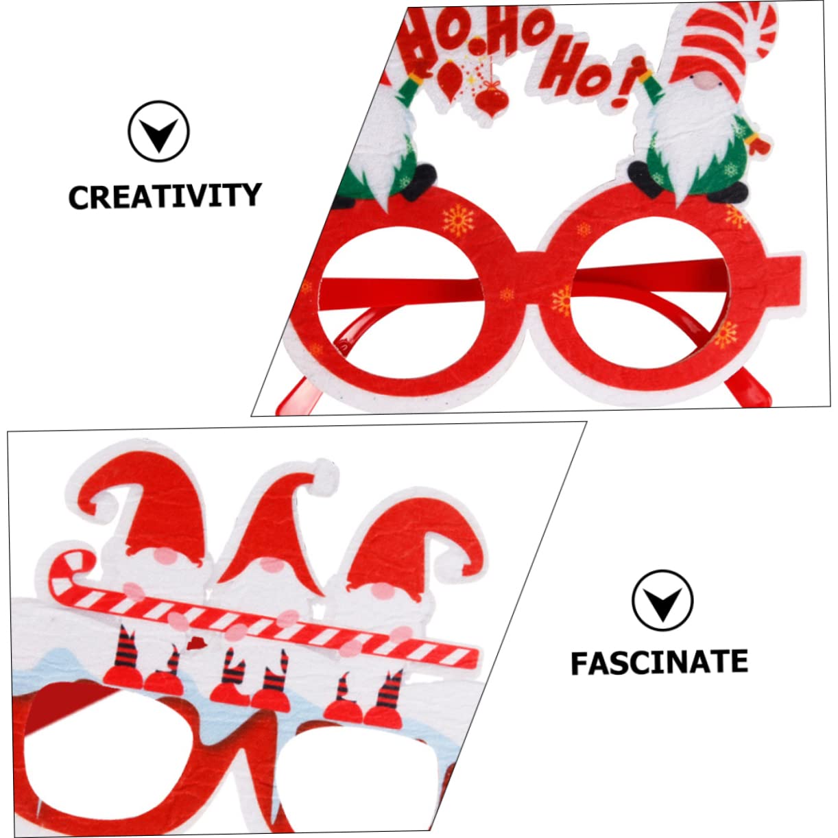 Amosfun 18stücke Teiliges Weihnachtsbrillen Lustige Partybrillen Filz Für Festliche Anlässe Für Und Feiern Weihnachts-Accessoires