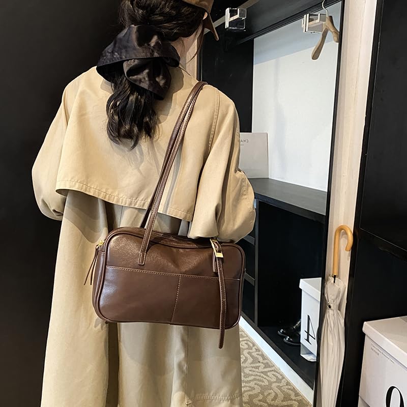 Women Shoulder Bag PU Leather Trendy and Functional Handbag Large Capacity with Adjustable Strap2