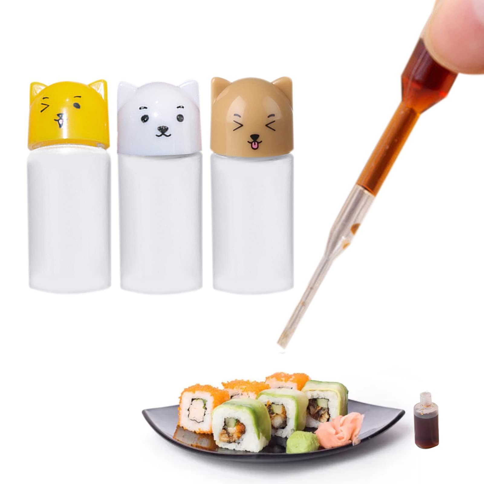 Portable Sauce Bottles – 2 Packs/3 Packs Condiment Containers | Versatile and Leakproof Condiment Bottles for Honey, Ketchup & Dressing