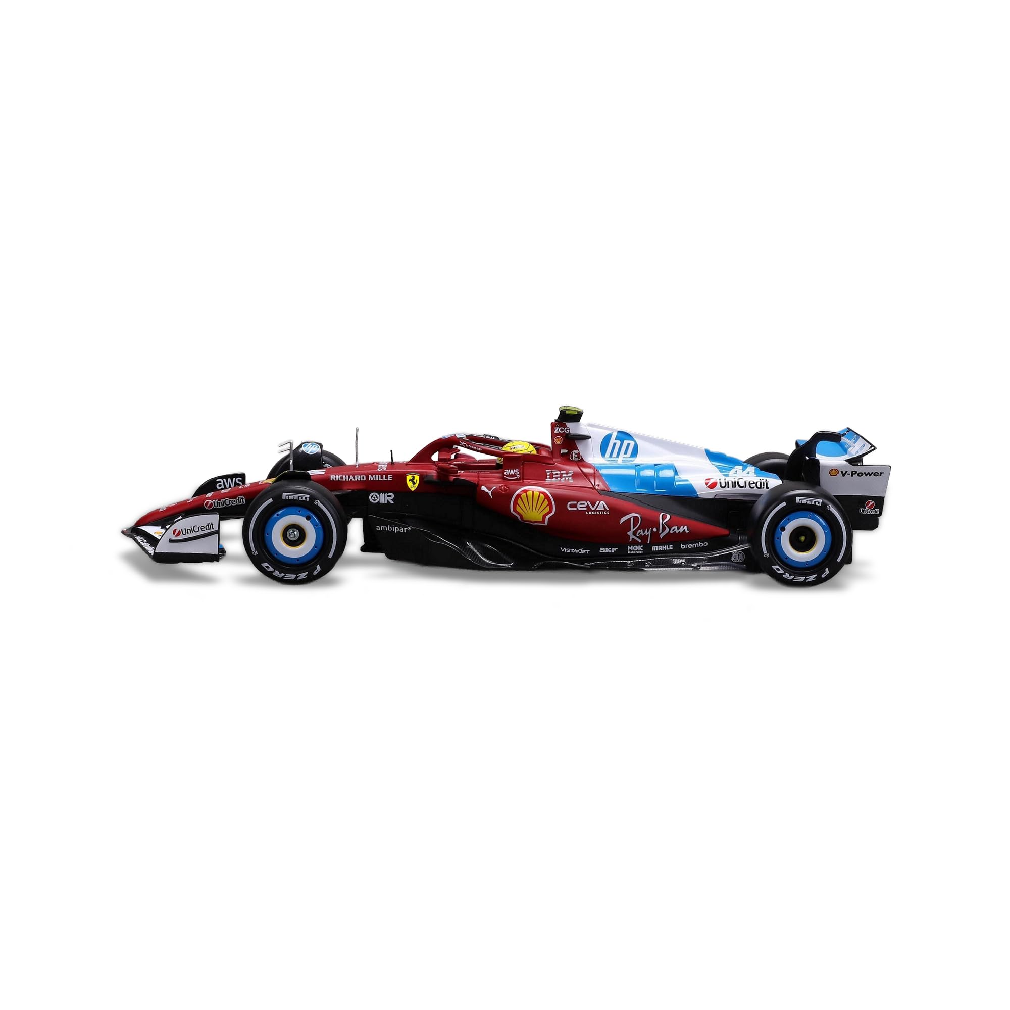1:24 F1 Ferrari SF-25 2025 Hamilton con casco Miami GP