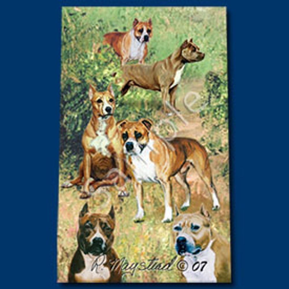 Ruth Maystead American Staffordshire Terrier (Pit Bull) Dog Roller Ball Ink Pen Designed (AST-IP)