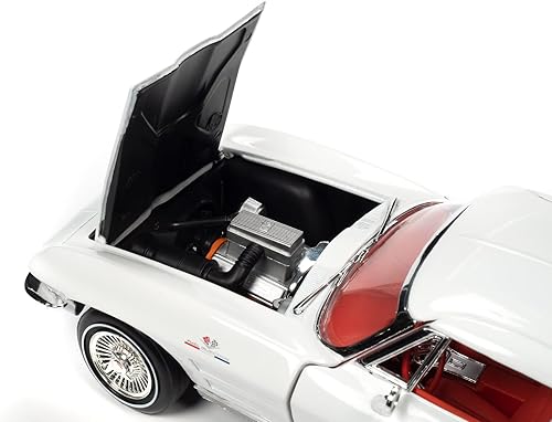 Miniatura 4 de American Muscle 1963 Chevrolet Corvette Coupe (MCACN) Escala 1:18 Diecast