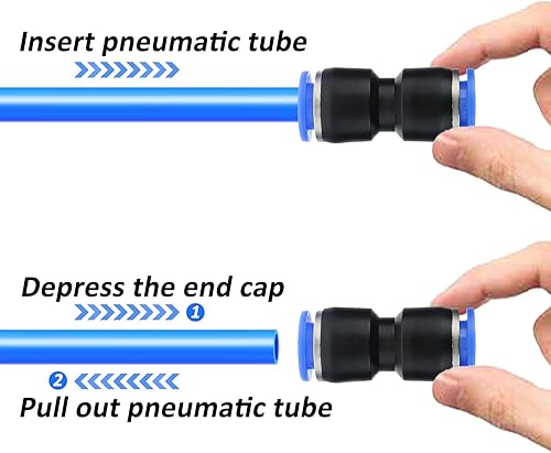 Miniatura 4 de NORJIN Kit de tubo de manguera de aire de poliuretano PU de 100 pies y 0.236 in de diámetro exterior de 0.157 in, tubo neumático de alta