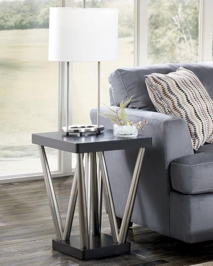 Dark Brown Square End Table by Ashley Furniture Home & Kitchen