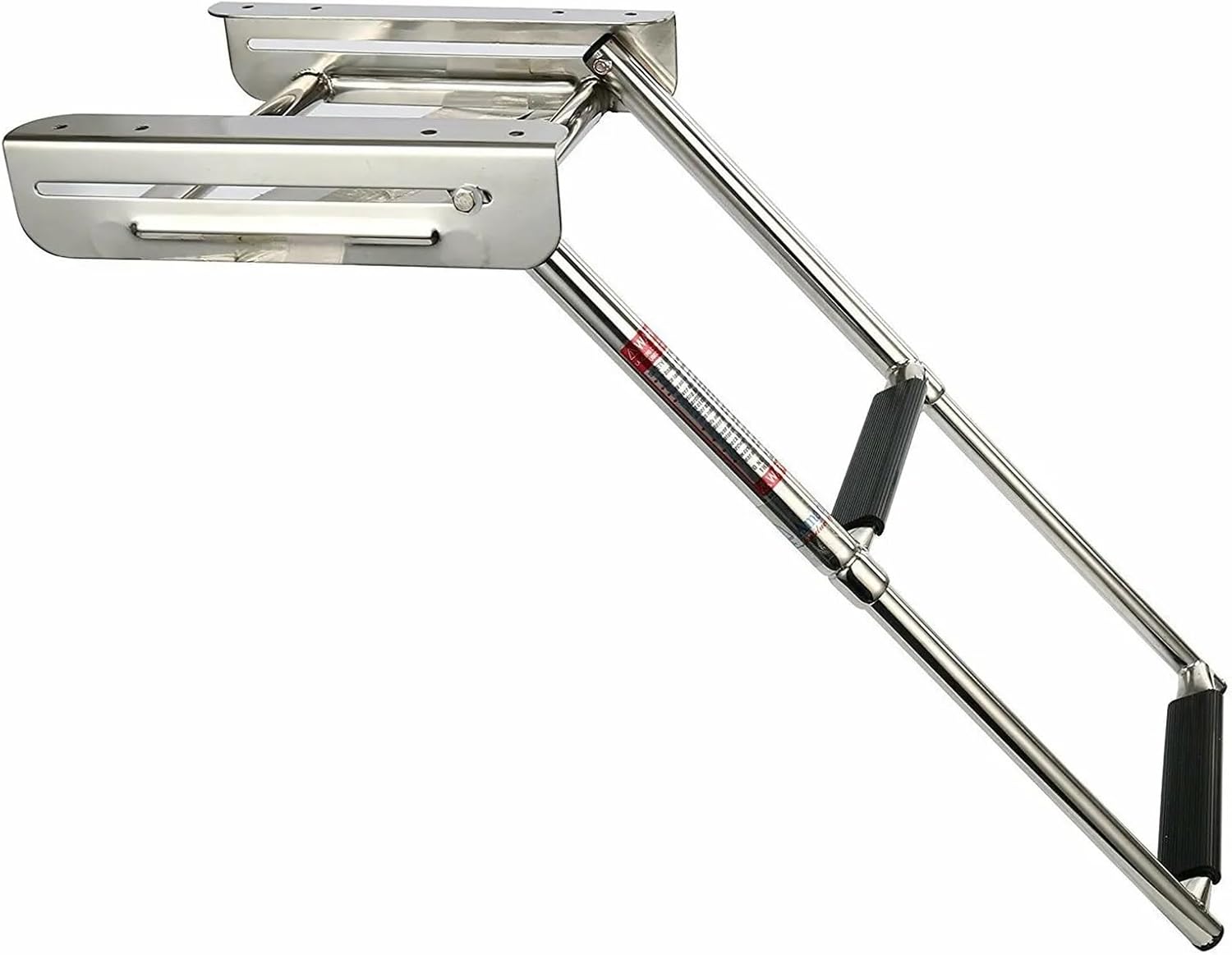 1Pcs Stainless Steel Under Platform 2-Step Ladder Telescoping with Wider Spring Swimming Pool Ladder