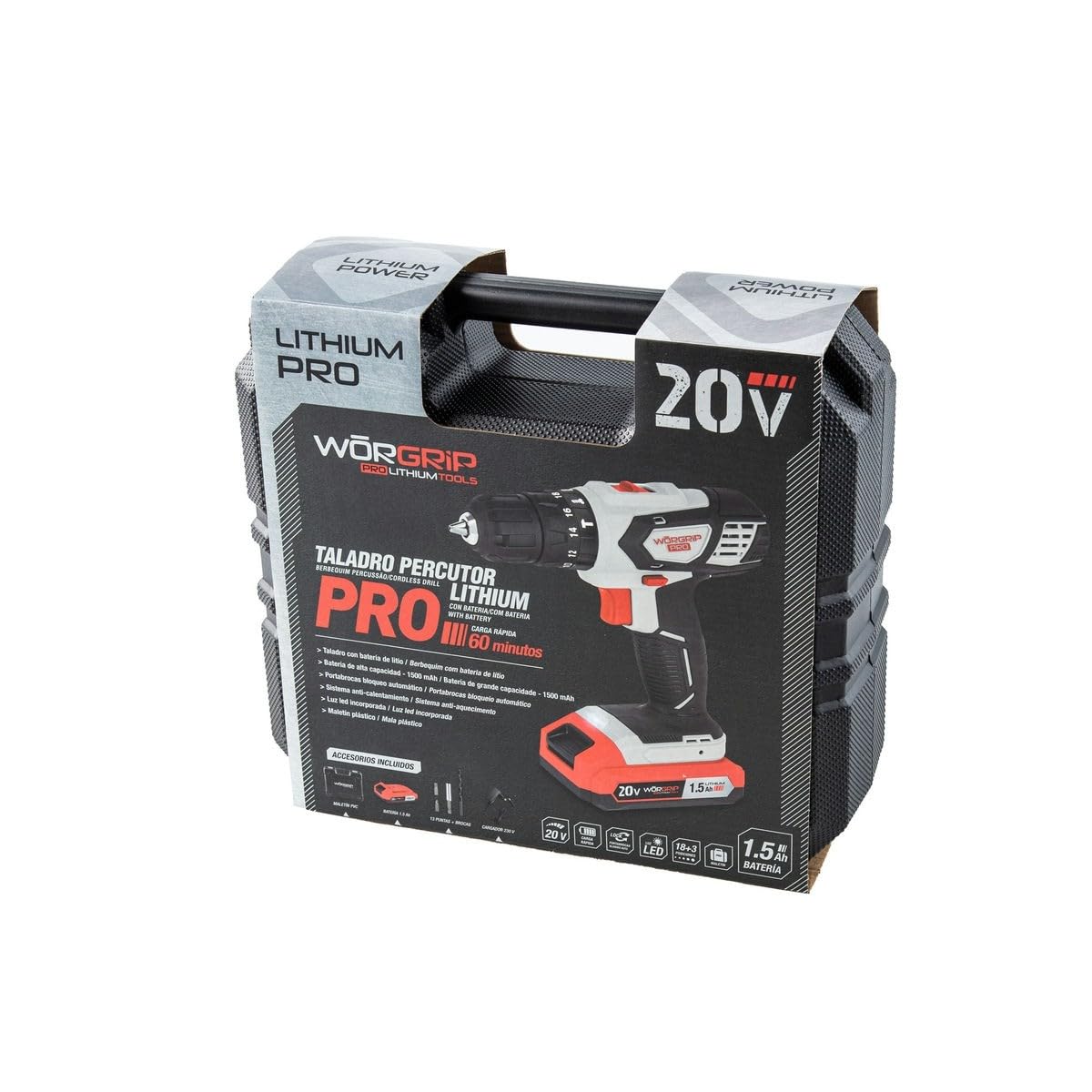 TALADRO PERCUTOR BATERIA 20V 1.5AH