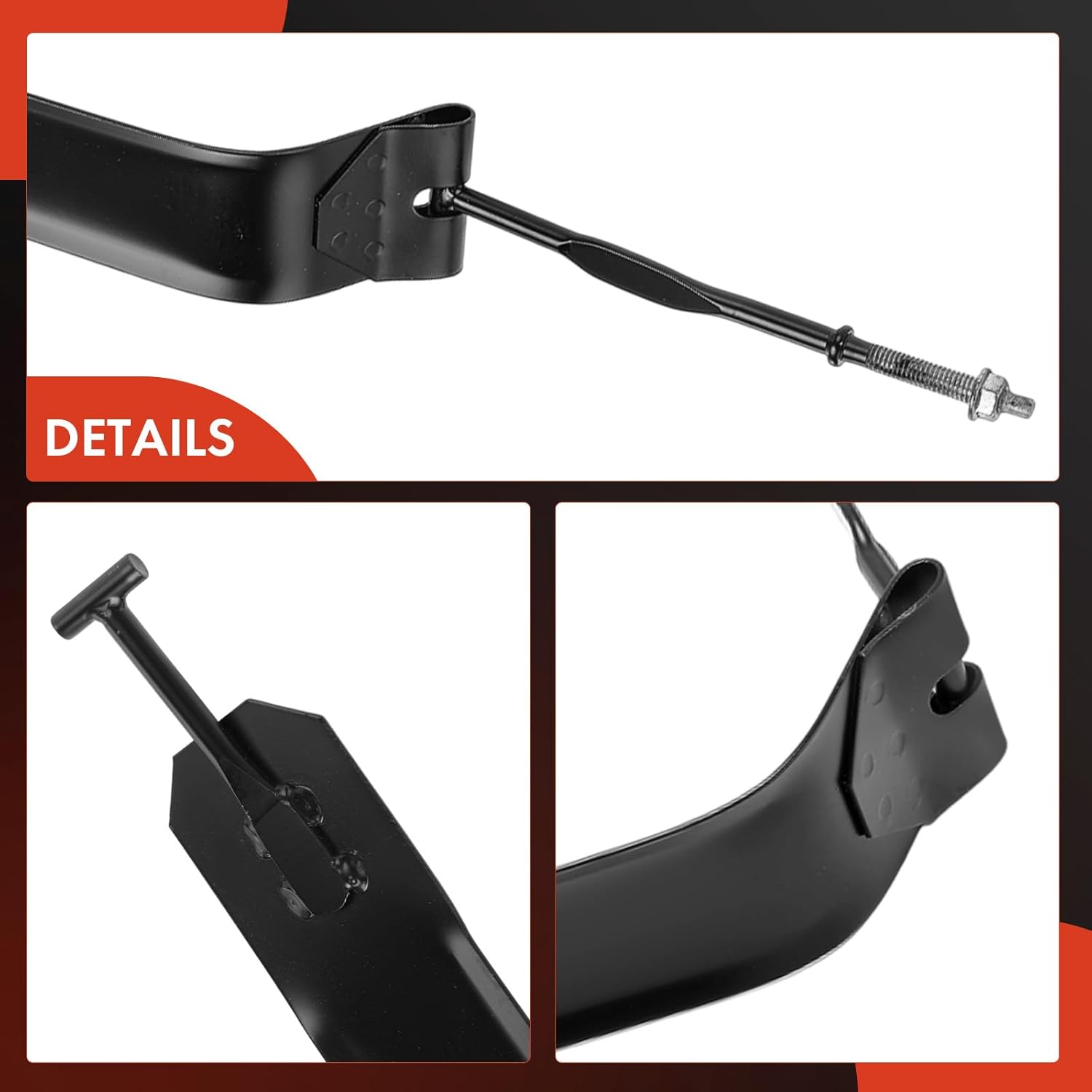 A-Premium Fuel Tank Strap Compatible with Ford E-150/250 2003-2008 E-150/350 Club Wagon 2003-2005 with Mid-Ship Fuel Tank