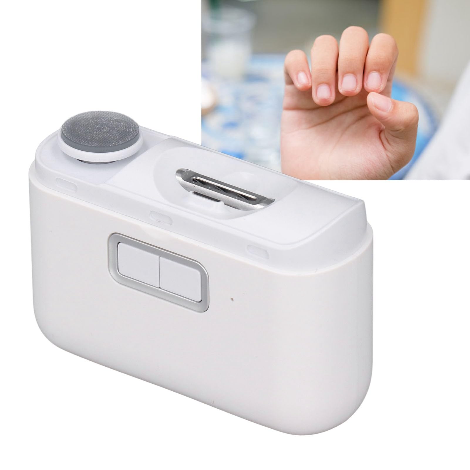 Elektrischer Nagelknipser, 2 in 1 Automatischer Nagelknipser Zum Schneiden Und Polieren, Kabelloser Nagelknipser Nagelzwicker für Babys Kinder Erwachsene Senioren