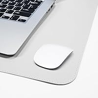 Vista 5 de Leather Desk Protector, 47in*23.7in Large Mat with Natural Cork & PU Leather, Mouse Pad, Non-Slip Office Mat, Waterproof Writing Pad for Office and