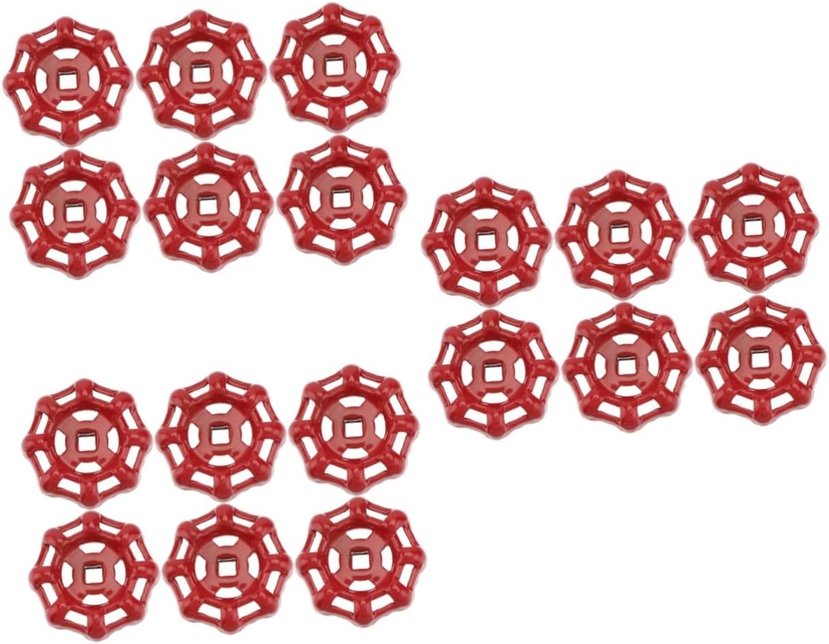 Gadpiparty 18pcs Cast Iron Ball Hand Wheel Shutoff Handles for Water Tube Valve Replacement for Hose and Industrial Pipe Applications