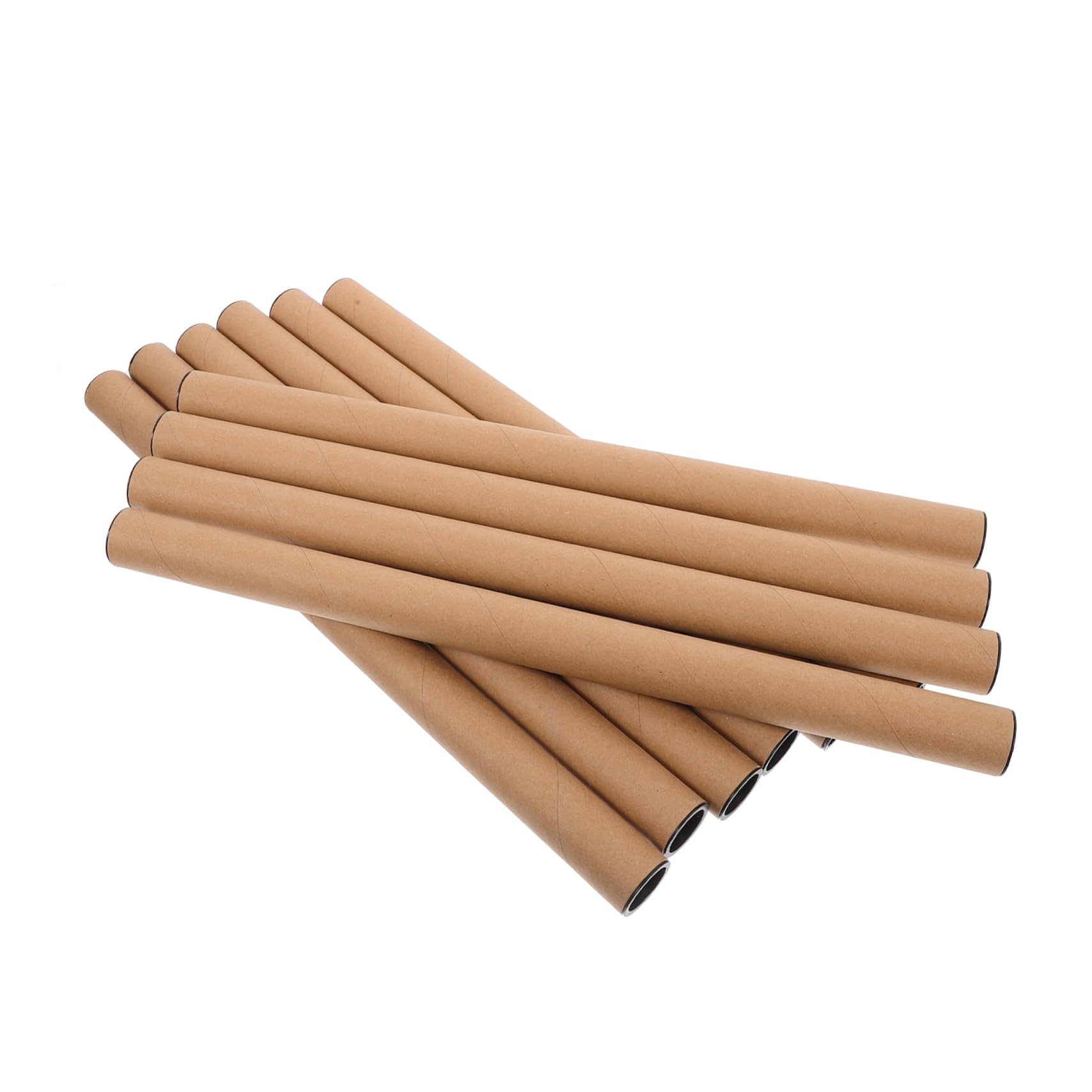 BUTIFULSIC 10pcs Mailing Tube Cardboard Tubes for Packaging Poster Tube Kraft Shipping Tubes Shipping Cylinders Storage Tube with Lid Tube Shipping Boxes Kraft Paper Cardboard Boxes Khaki Abs