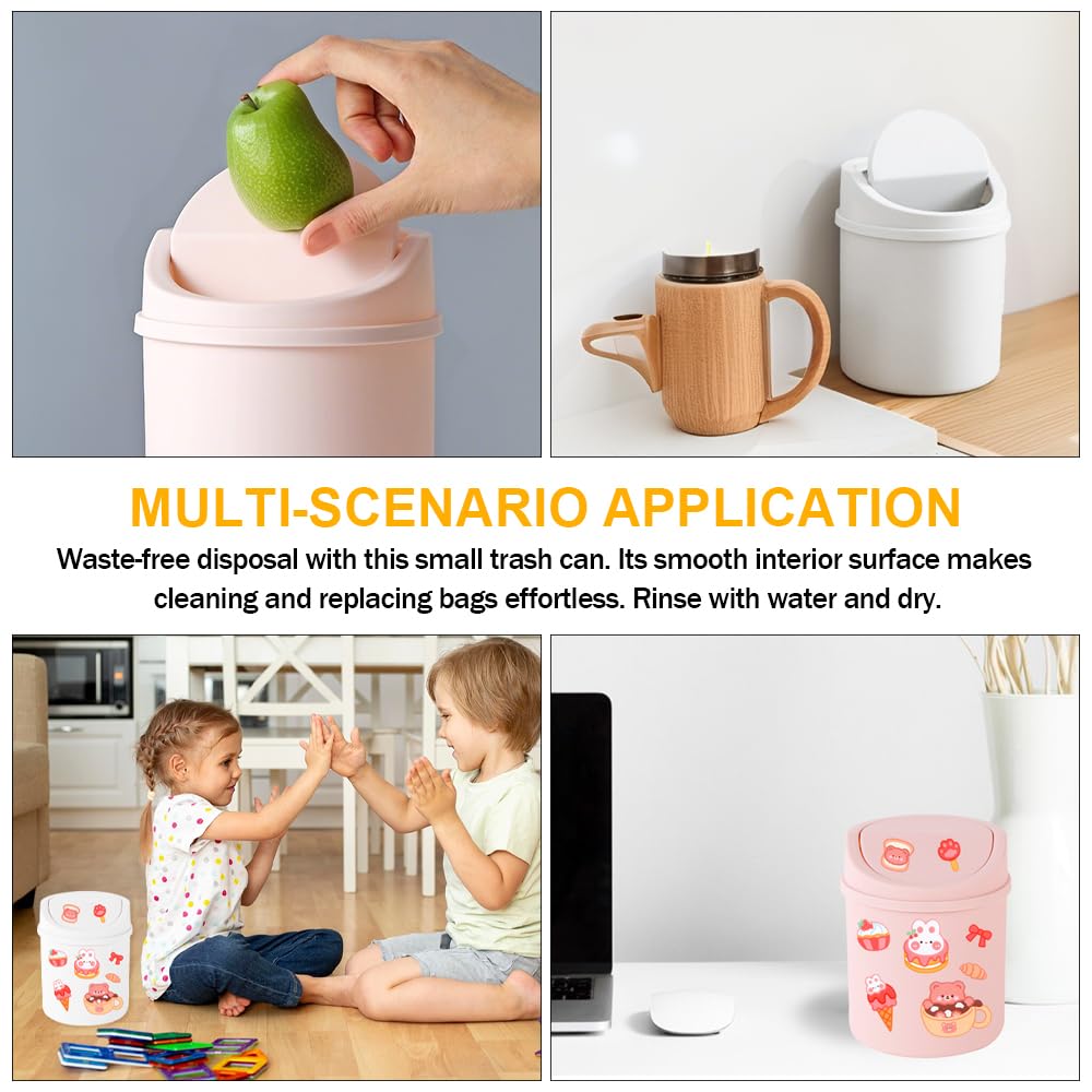 Zerodeko Poubelle à Compartiment Petite Poubelle Mini Poubelle Mini Corbeilles à Papier Poubelle