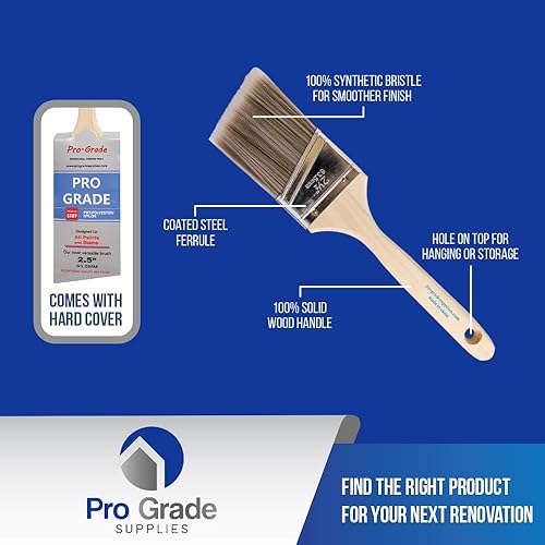 Miniatura 3 de Paquete de 10 pinceles de pintura de alta calidad para pared o decoración de casa, ideal para pintores profesionales y propietarios de viviendas,