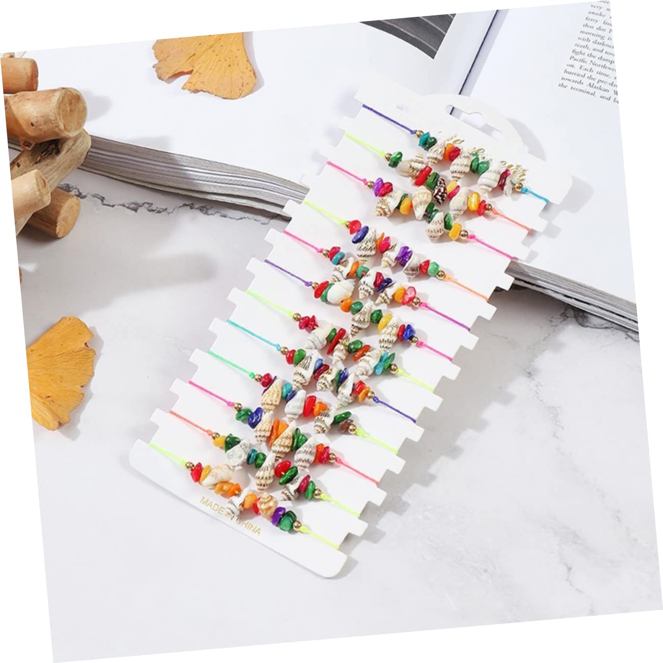 GALPADA 60piezas Tobilleras De Concha Natural Para Mujer Joyería Bohemia De Verano Ajustables Estilo Minimalista