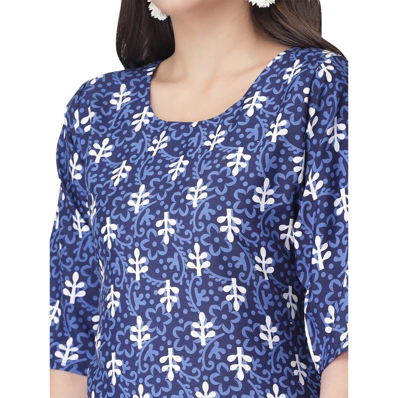 Image of Pinkmint Kurta for Women Different Digital Printed Crape Kurti Casual Wear Regular Fit Kurta