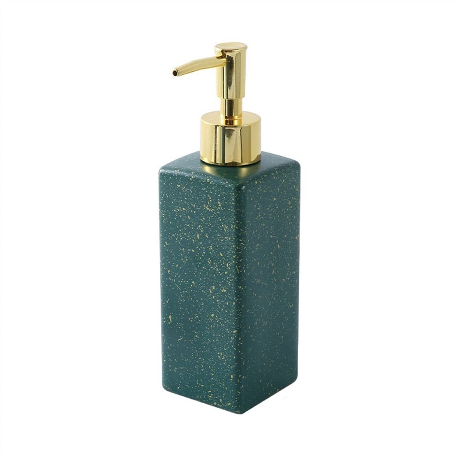 Kitchen Soap Dispenser Lotion Bottle Press Shampoo Bath Gel Separate Bottle Ceramic Soap Dispenser for Hotel Household Kitchen Liquid Dispencer Container Handsoaps Dispenser(B)