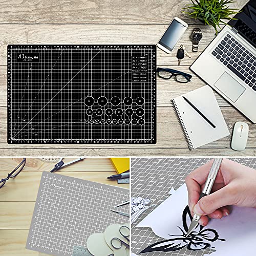 Headley Tools 18 Inchx12 Inch Thickened Self Healing Cutting Mat, A3 Rotary Cutting Sewing Mat For Crafts thumb #4