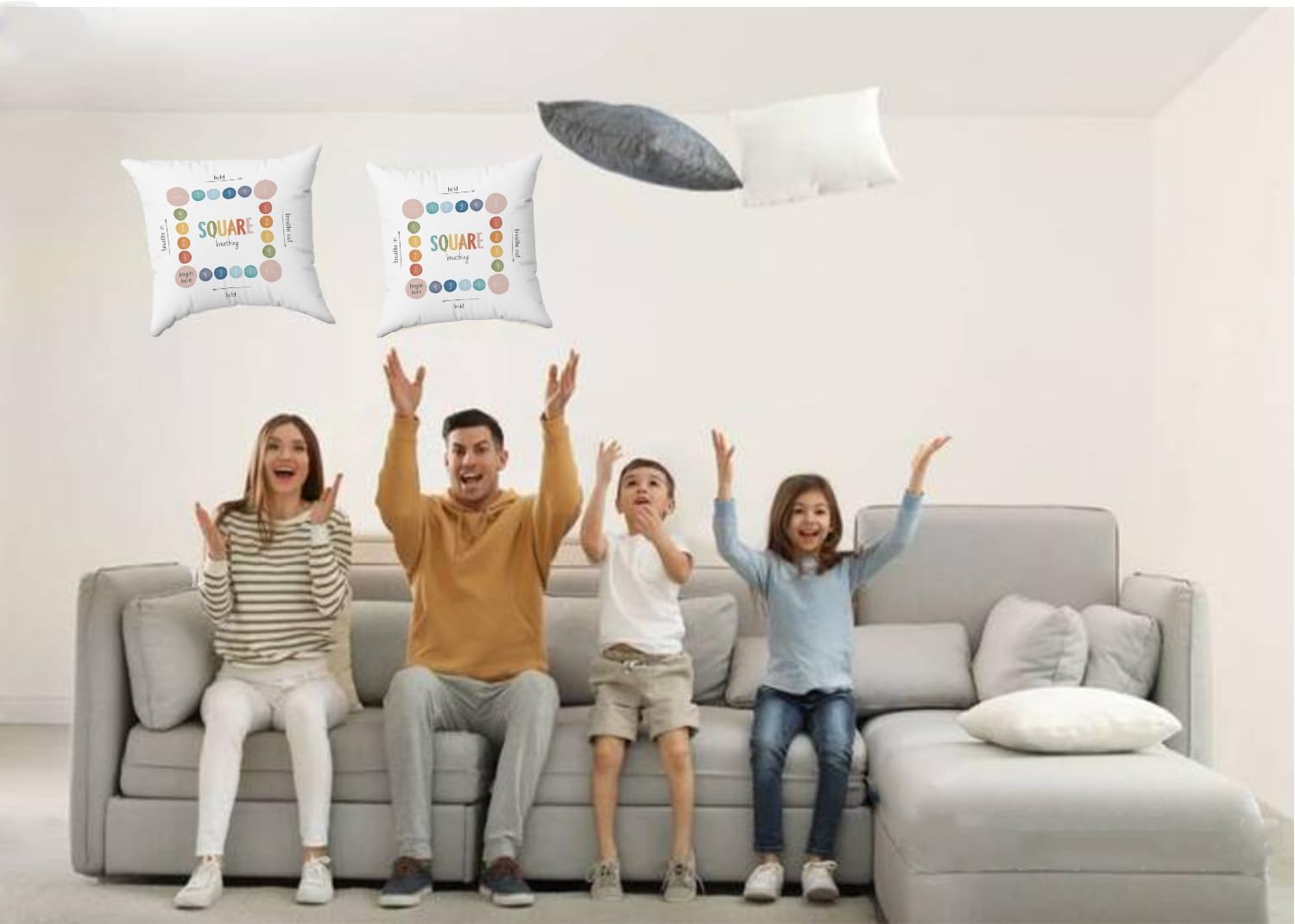 Counseling Office Mental Health Calm Down Corner Supplies Decor Feelings Pillow Cover 18x18, Counseling Office Must Haves, Classroom Calming Corner Kids School Psychology Therapist Gifts - Image 5