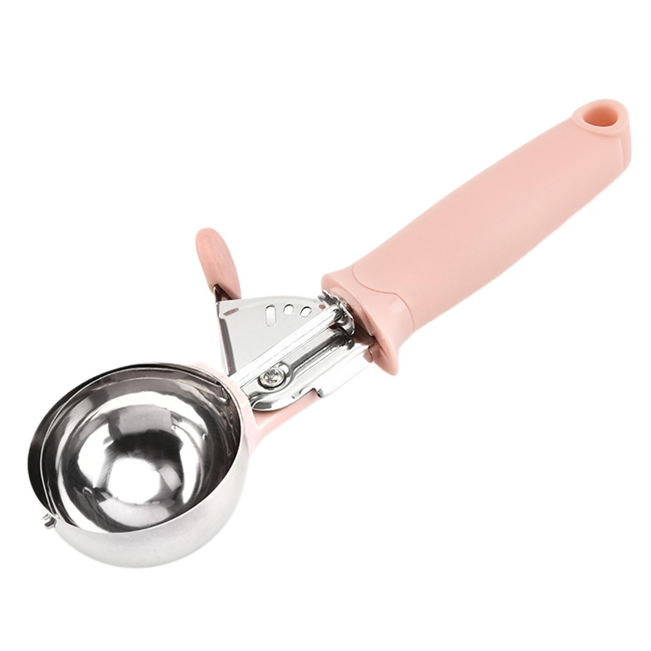 Tsawntd Ice Cream Scoops, Stainless Steel Ice Cream Scoop - Ergonomic Handle Scooper with Trigger for Easy Ball Forming, 2.4in