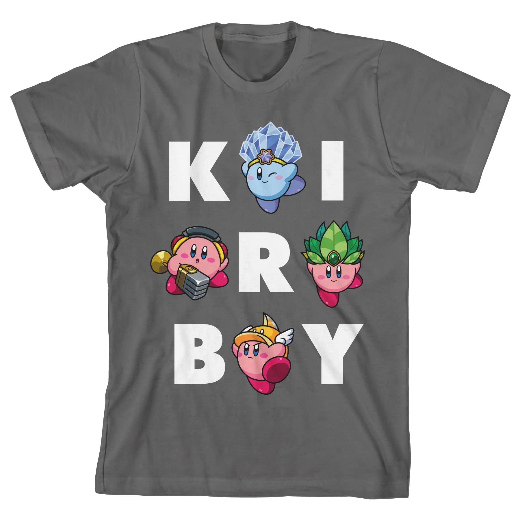 Kirby Transformations Youth Charcoal T-Shirt