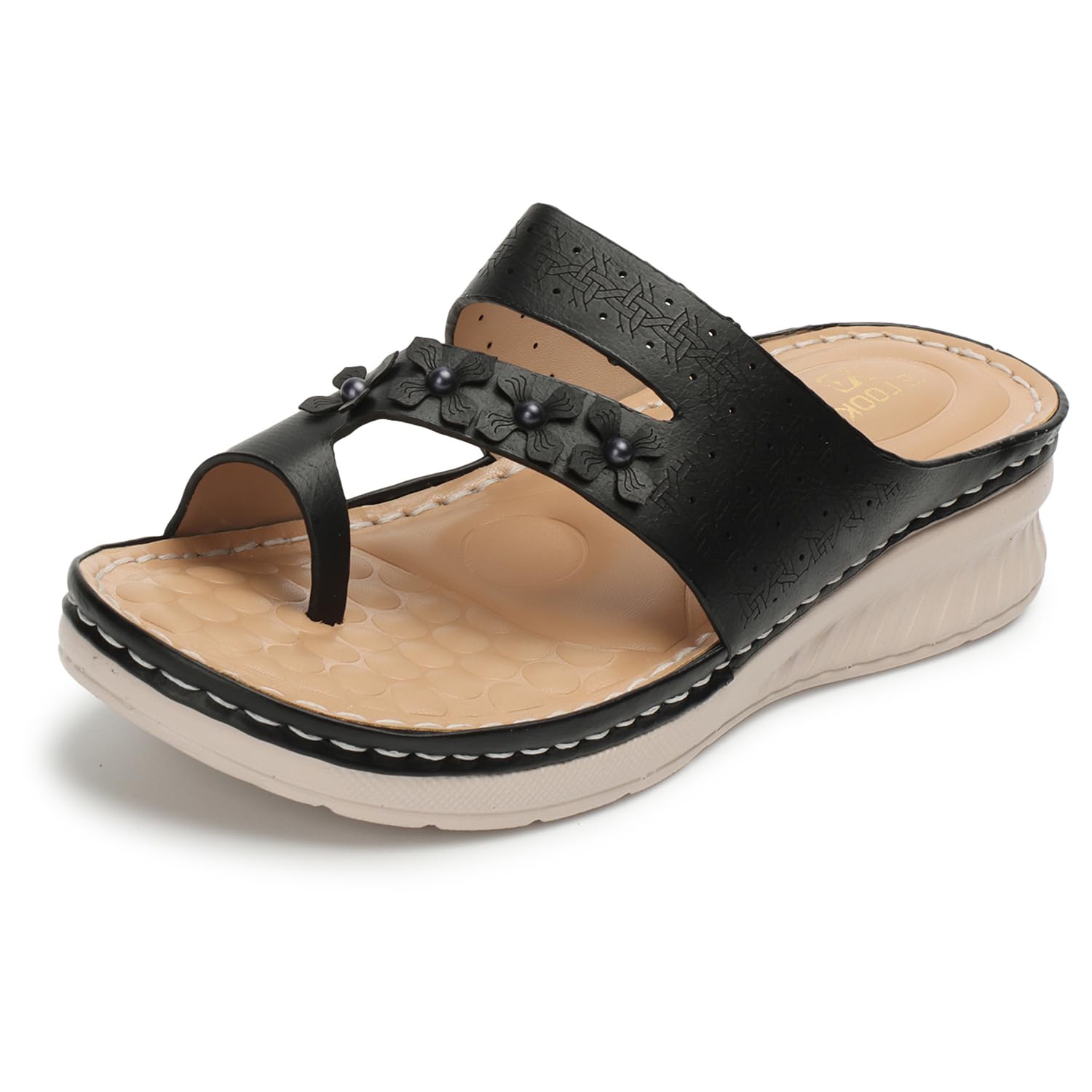 XE Looks Black Doctor Ortho, Comfortable & Stylish Slippers For Women & Girls footwear (B0CD83S6S8) Amazon Price History, Amazon Price Tracker