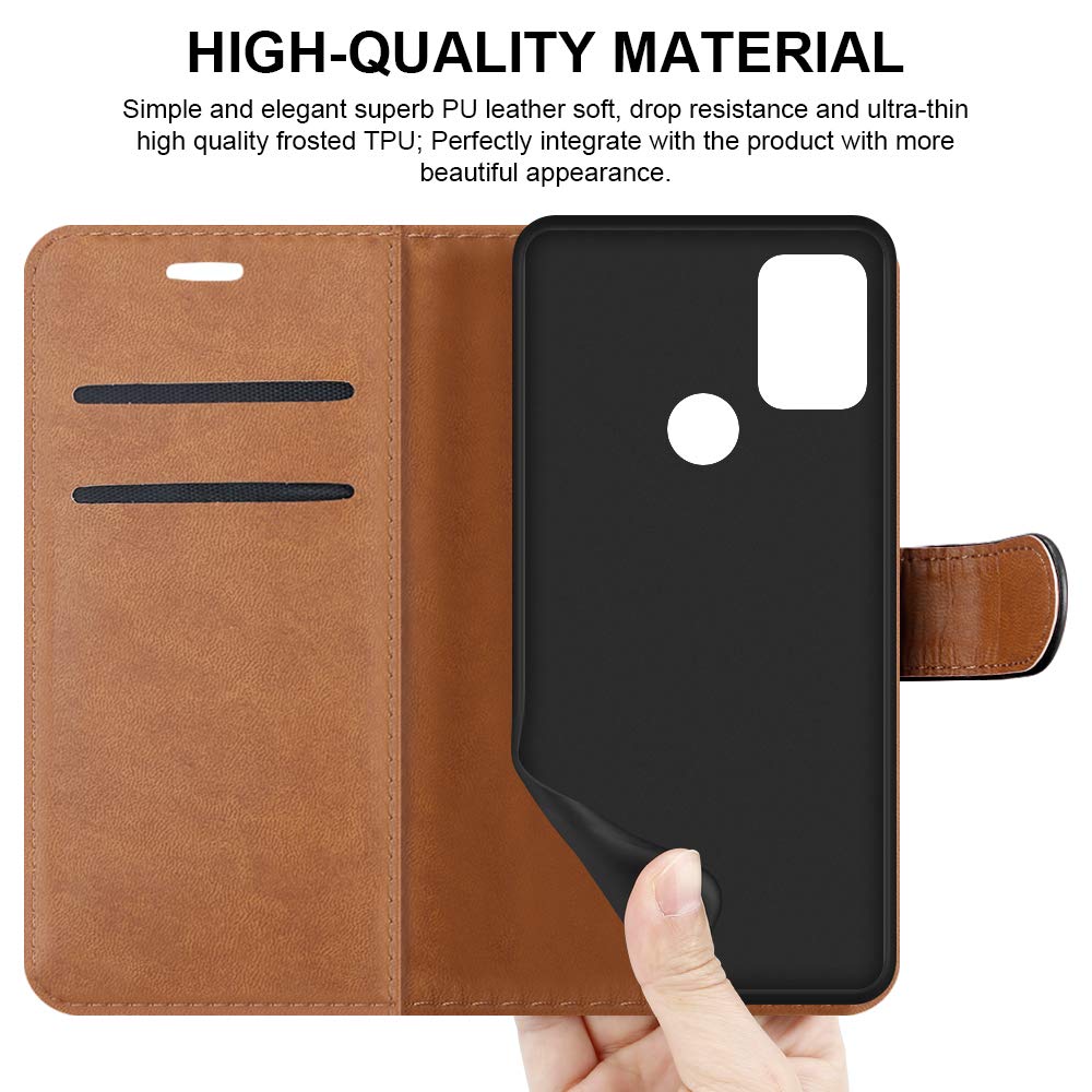 ICatchy Para Nokia G10 Funda De Cuero Cartera Libro Flip Folio Stand