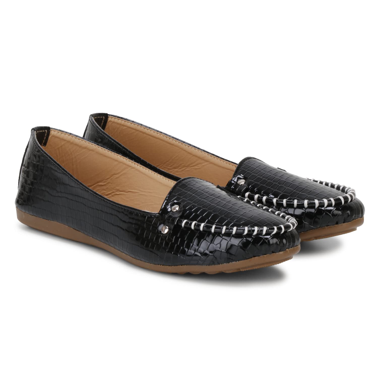 Dhairya Collection Ladies Latest Flat Loafer Bellies for Women Black (B09VZN9VPW) Amazon Price History, Amazon Price Tracker
