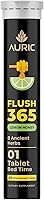 Vista 11 de Auric Flush365 efervescentes 40 tabletas de apoyo digestivo a base de hierbas con trifala, isabgol, aceite de ricino y senna Sabor miel a limón