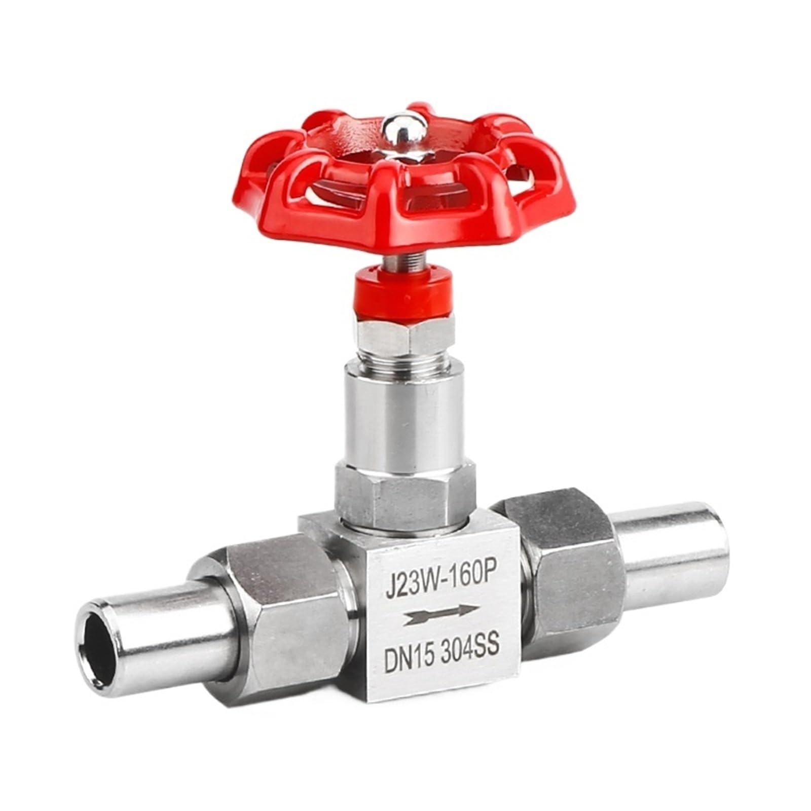 Robinet à pointeau en acier inoxydable DN8 étanche pour régulation haute pression