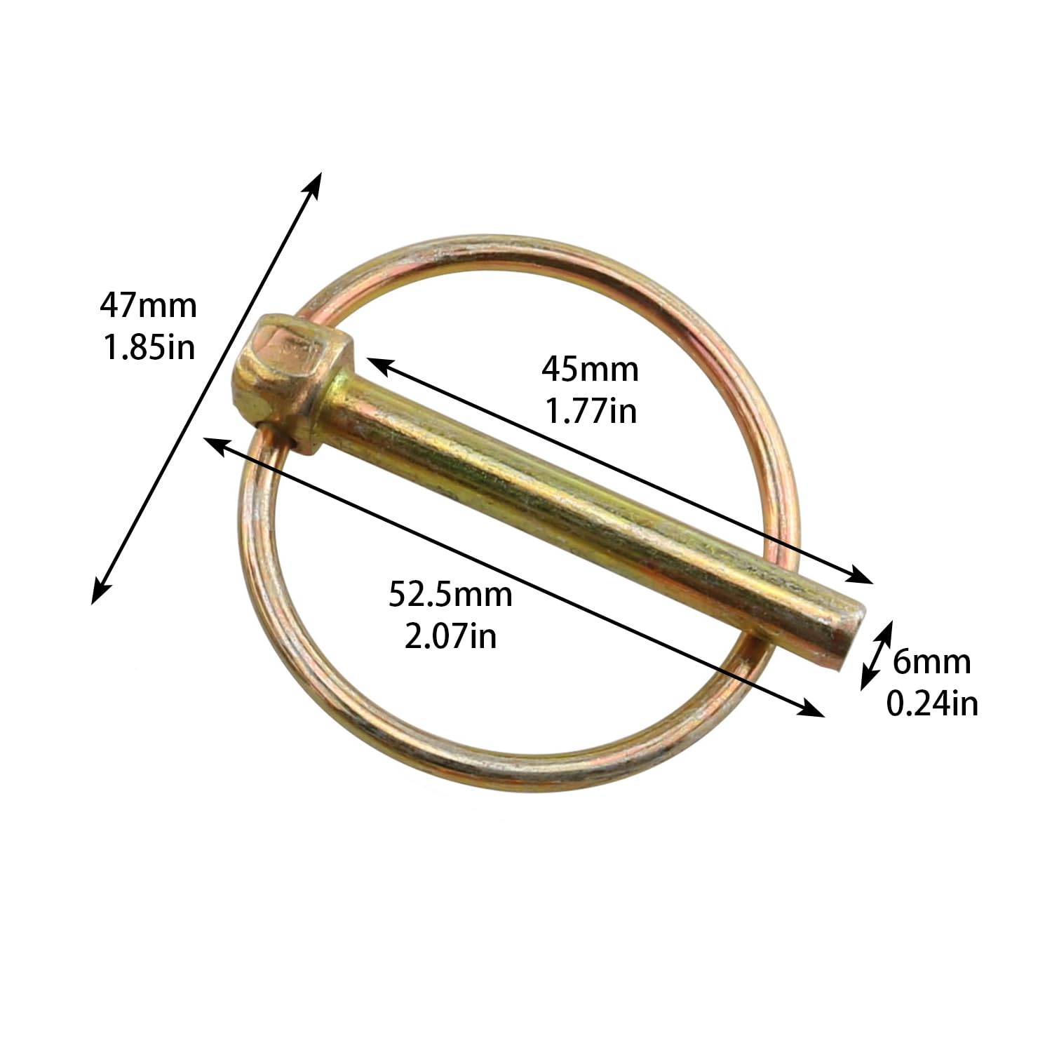 Amazon.co.jp: E-outstanding リンチピン 4個 45mm 高耐久 リンチピン