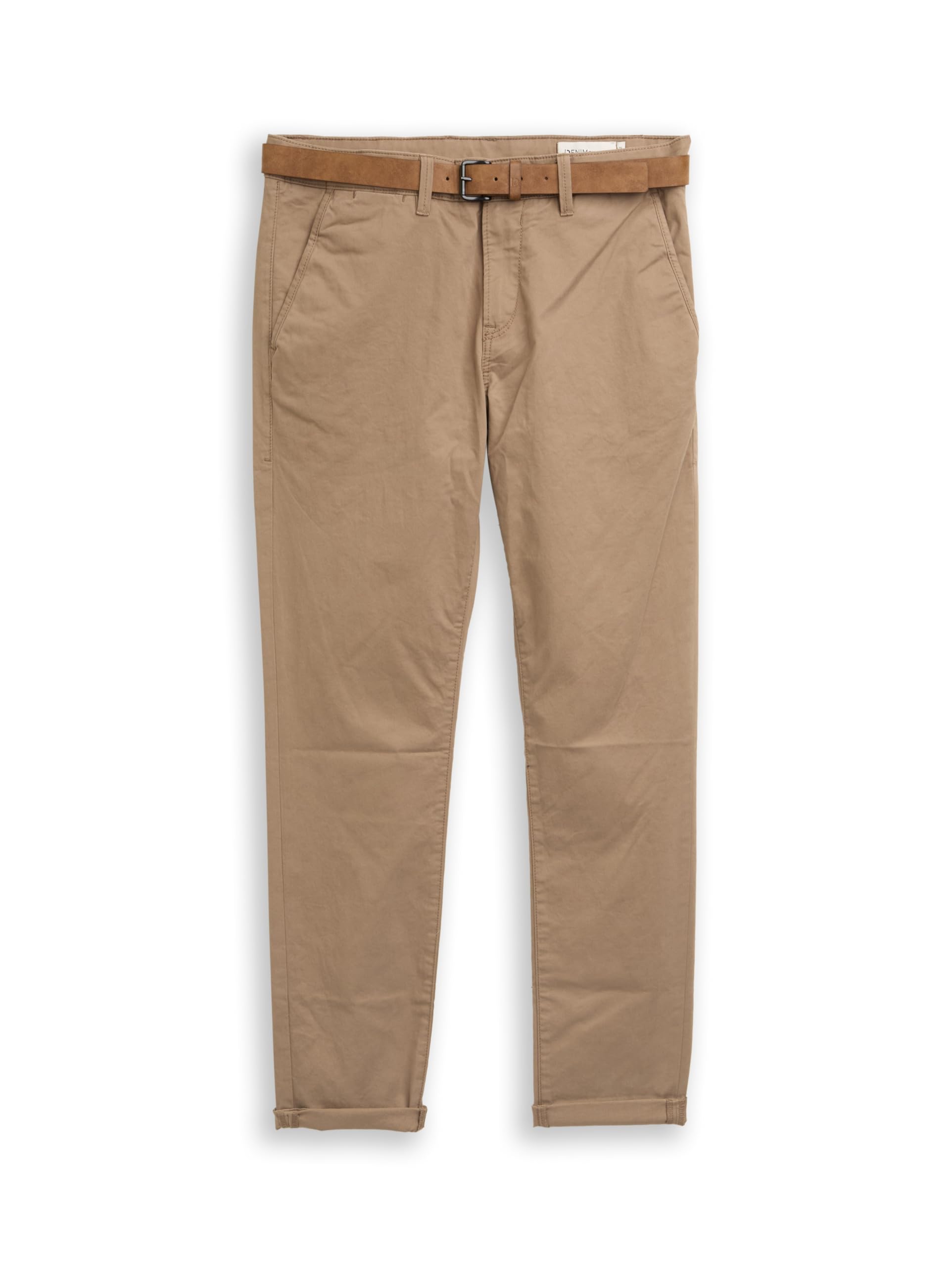 TOM TAILOR Denim Męskie Spodnie chinosy z paskiem