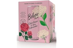 Belvoir Farms Sparkling Elderflower and Rose Flavored Lemonade