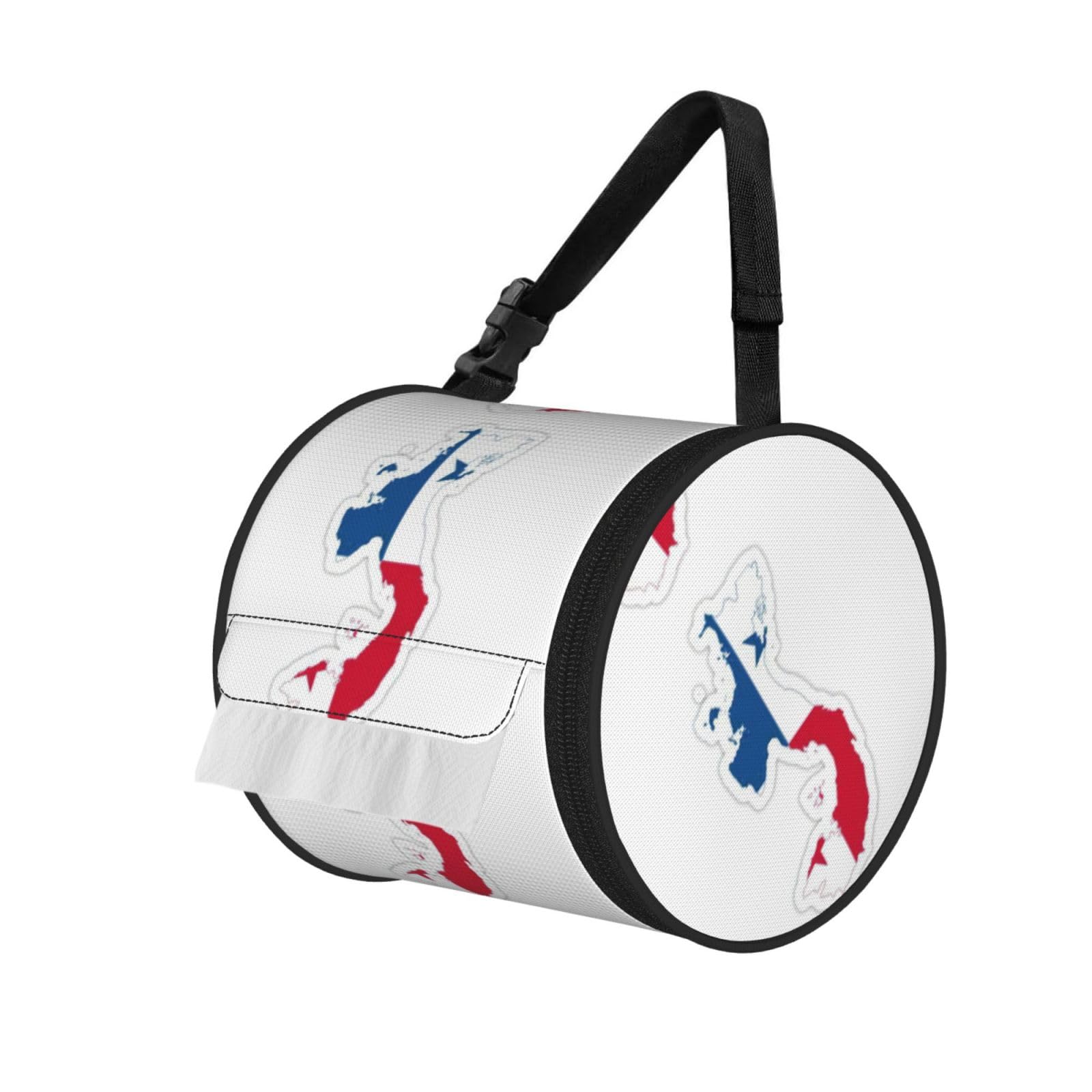 Panama Flag Map Print Fashion Tissues Organizer Box, Hanging Tissue Holder For Purse Coins For Car Office Daily Outing