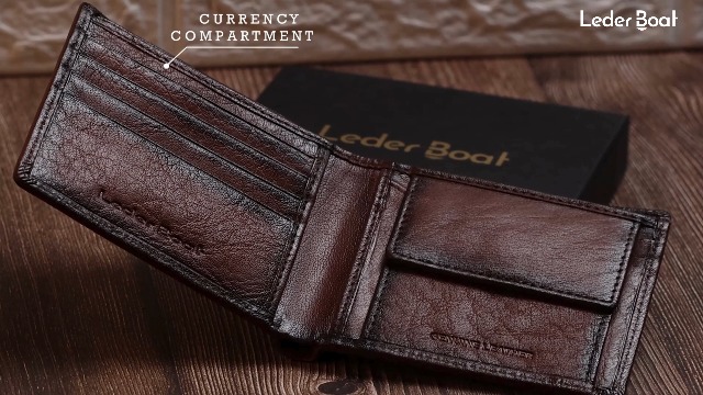 Buy Leder Boat Leather Green Wallet for Men | Wallets for Man