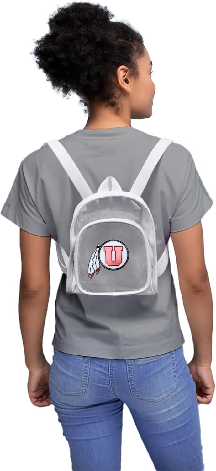 Littlearth NCAA Clear Mini Backpack Utah Utes