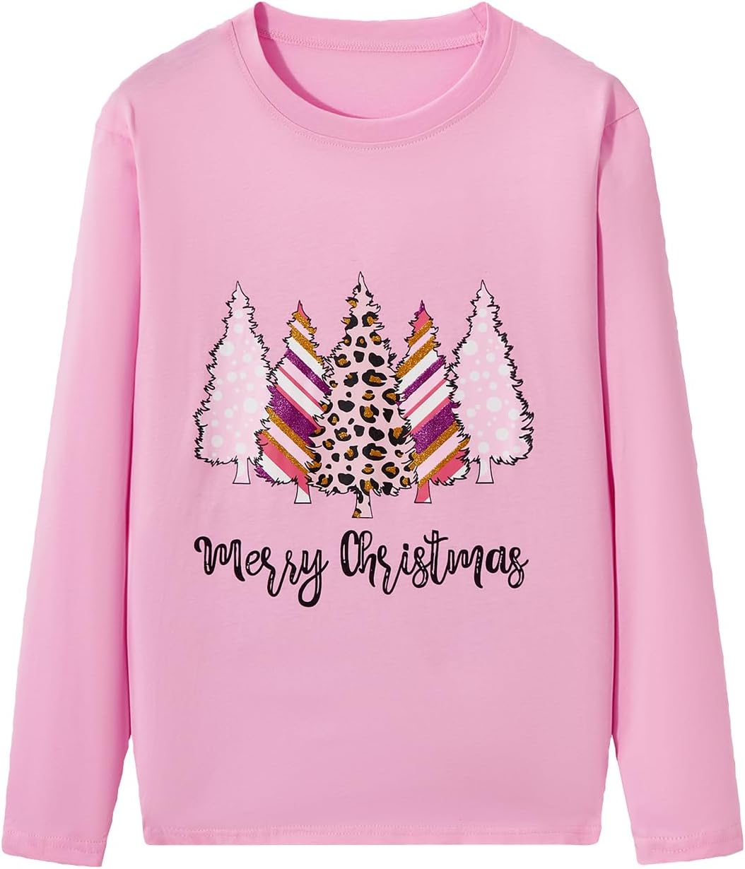 Women Christmas Shirts Long Sleeve Holiday Pullover Tops Merry Christmas Graphic Xmas Gift T-Shirt - Image 5