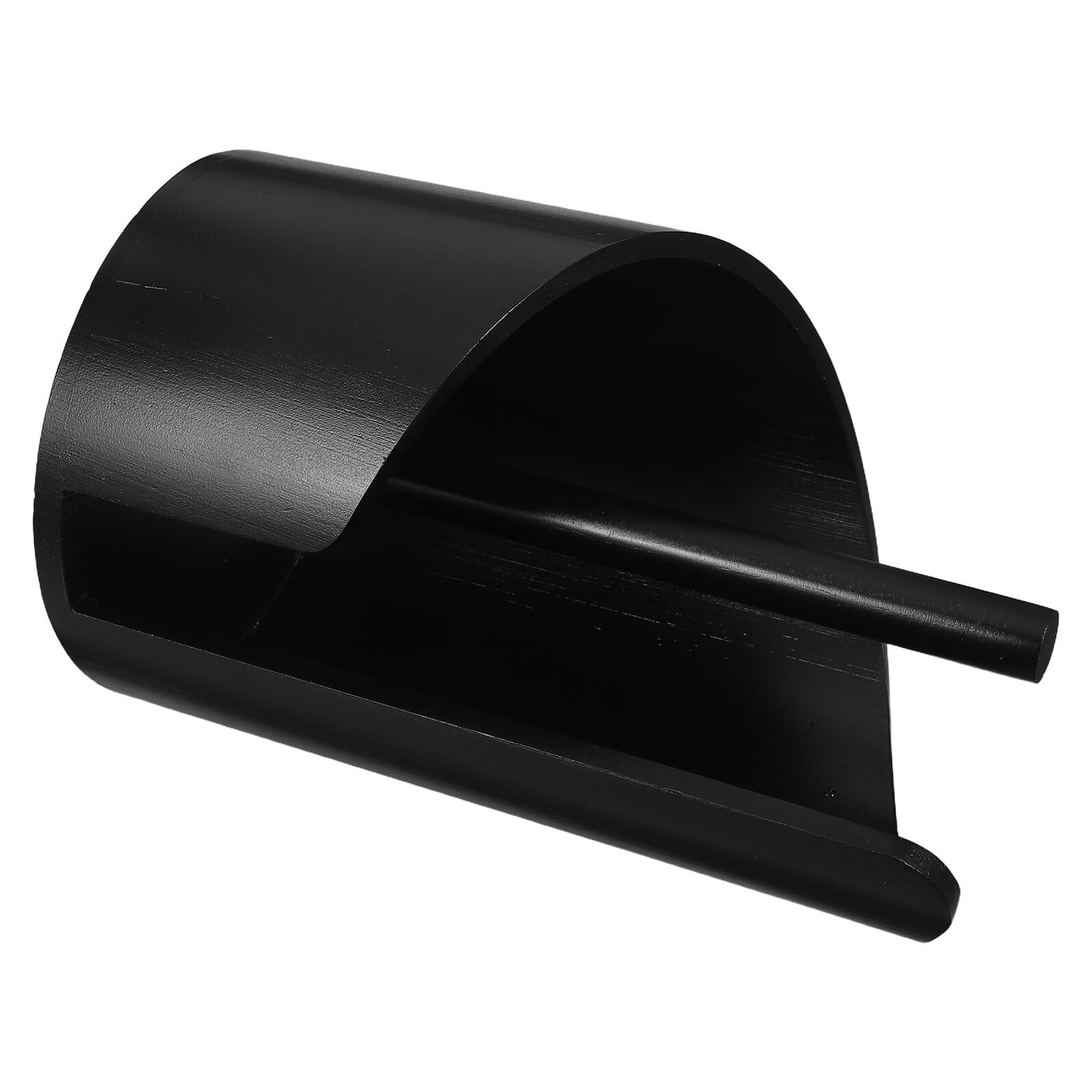 Portarotoli da Cucina in Legno e Metallo Nero Design Verticale Moderno, Facile da Pulire e Utilizzo una Mano, per Piano di Lavoro e Spazio Cucina