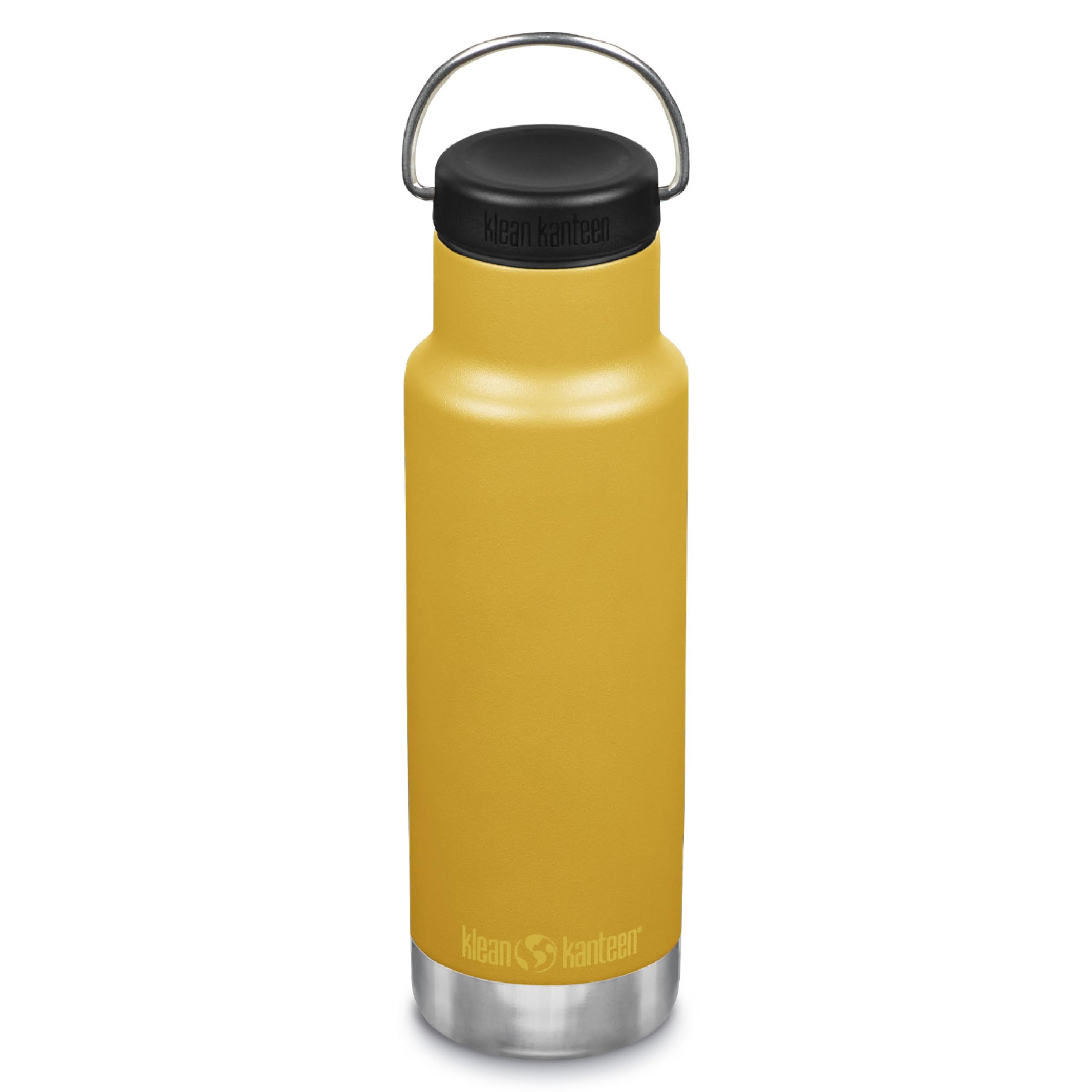 Classic Narrow Insulated Water Bottle with Loop Cap - Stainless Steel Water Bottle - 12 oz, Marigold