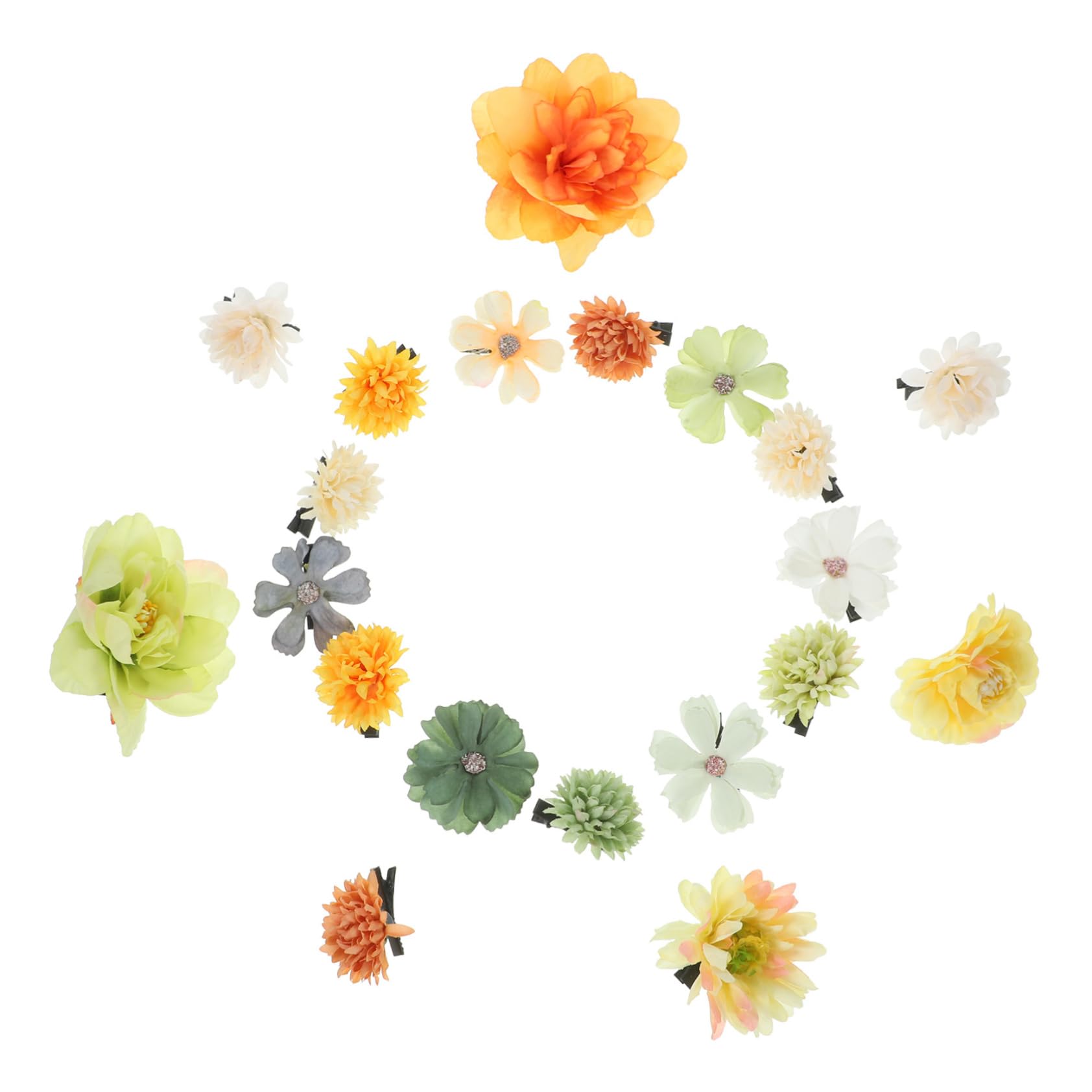MAGICLULU 80 Piezas accesorios para el cabello de flores niño pinzas para el cabello hair clips horquillas moño tiara pasador de pelo pequeña horquilla adornos para el cabello para mujeres