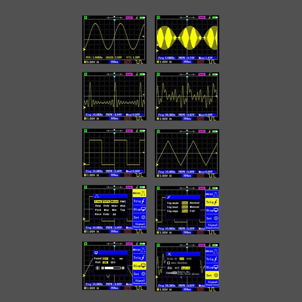 DSO154Pro - Osciloscopio digital de 2.4 pulgadas, 40 MSa/s, 18
