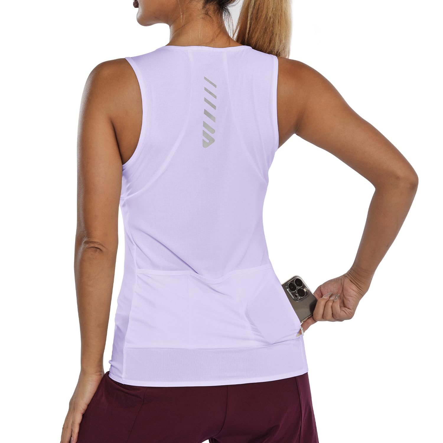 Lo.gas Fahrradtrikot Damen äRmellos,Radtrikot Atmungsaktiv Rennrad Trikot Fahrradshirt Mountainbike Frauen Sport Shirts FüR Damen Tank Top 1-2 Pack Tanktop