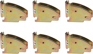 DasMarine E Track Wood Beam Socket Fittings, Steel E-Track Wood Beam Brackets Socket Fittings, E Track Accessories Cargo Storage Lumber Bracket for Shelf Brackets, Cargo Trailer (6)