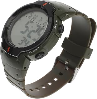 FRCOLOR Waterproof Electronic Sports Watch for Men with Comfortable Pu Strap and Acrylic Face, Stylish Casual Outdoor Sports Use Watch with Multi-Function Display and Durable Metal Case