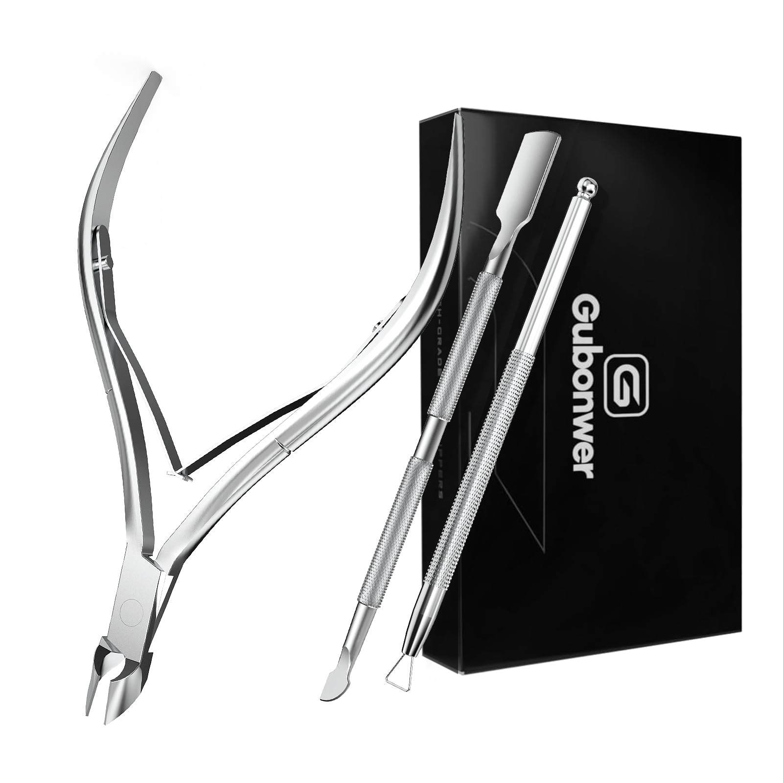 Pince à cuticules argent 3 pour le soin précis des ongles et des mains